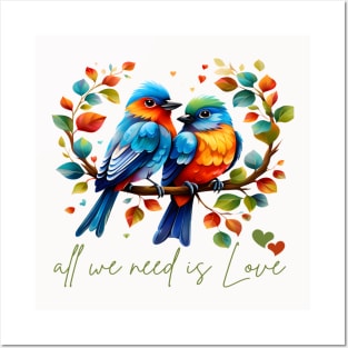 Lovebirds Harmony A Disney-Inspired Posters and Art